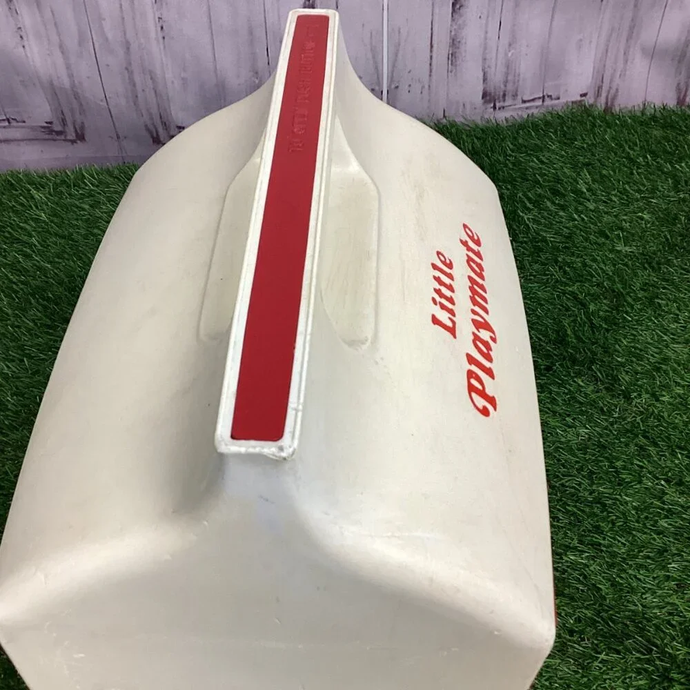 Vintage Little Playmate by Igloo Push Button Red White Logo Cooler
